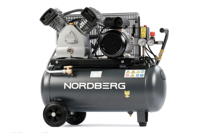 Поршневой компрессор NORDBERG NCP50/420A, ременной привод, масляный, 420 л/мин, 220В