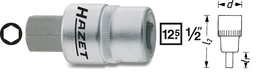 HAZET Головка с шестигранной вставкой 1/2" -12мм 986-12