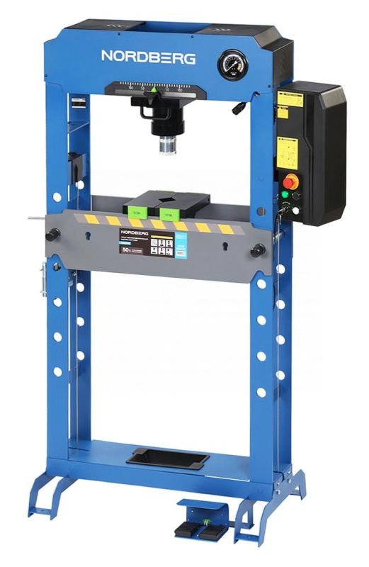 Пресс электрогидравлический 50 тонн Nordberg N3550E, напольный, ручной/ножной, 220В