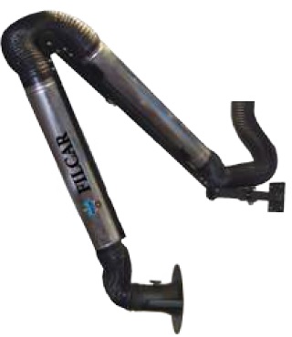 Сочлененный рукав для вытяжки сварочных газов с жесткими алюм.трубами ? 150 мм. С настенным кроншт TECHNO-520 Filcar