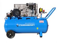 Поршневой компрессор Станкоимпорт ACH39013, ременной привод, 390 л/мин, 100л, 380В