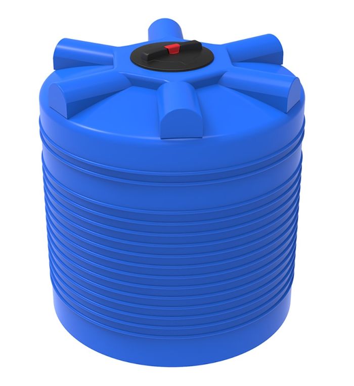 Емкость цилиндрическая ЭкоПром ЭВЛ 1000, 1000 литров, синяя