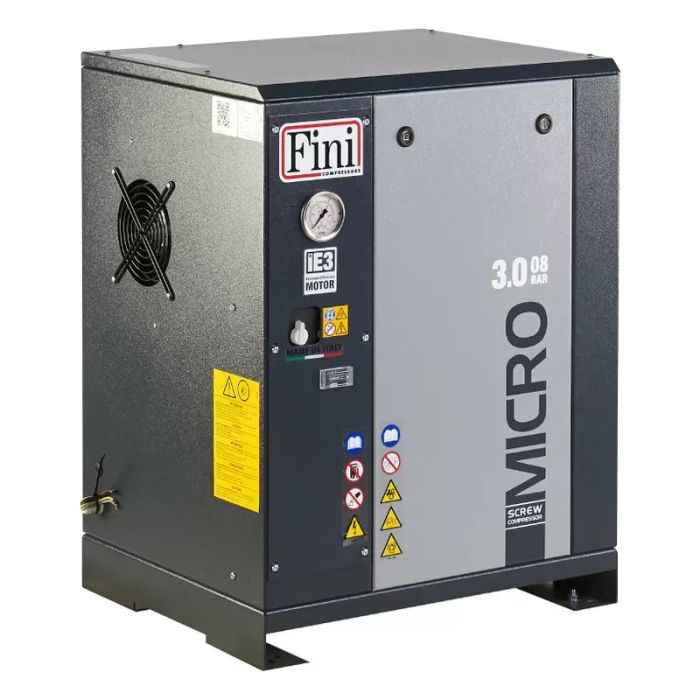 Винтовой компрессор Fini MICRO SE 2.2-10, электрический, ременной, IP55, 290 л/мин, 380В
