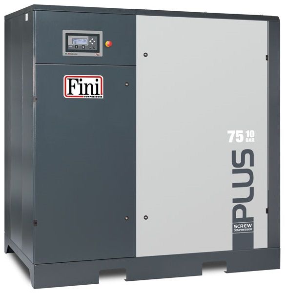 Винтовой компрессор Fini PLUS 75-08 электрический, ременной, масляный, 380 В