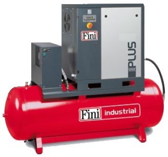 Винтовой компрессор Fini PLUS 15-13-500 ES электрический, ременной, масляный, 380 В