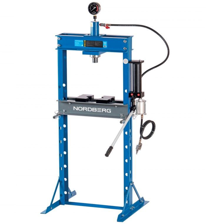 Пресс пневмогидравлический ручной 20 тонн Nordberg N3620AL, напольный, гаражный
