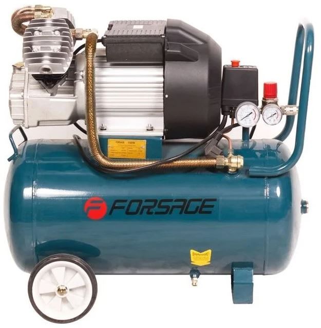 Поршневой компрессор Forsage F-V30/50, коаксиальный привод, масляный, 356 л/мин, 220В