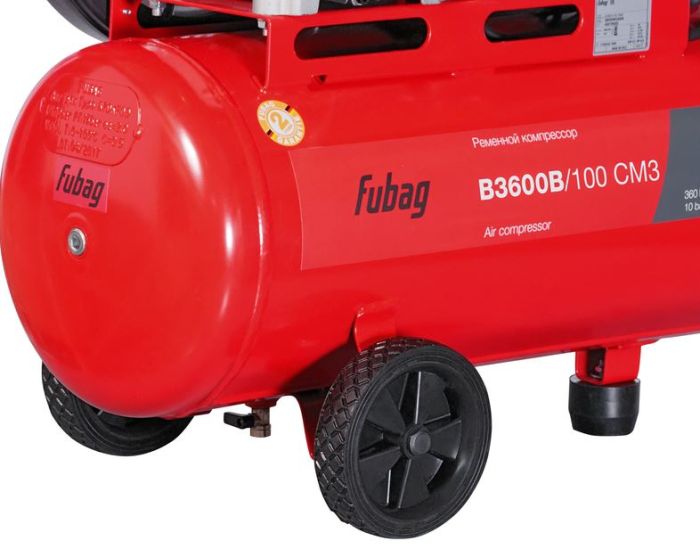 Поршневой компрессор FUBAG B3600B/100 CM3, ременной привод, масляный, 360 л/мин, 220В
