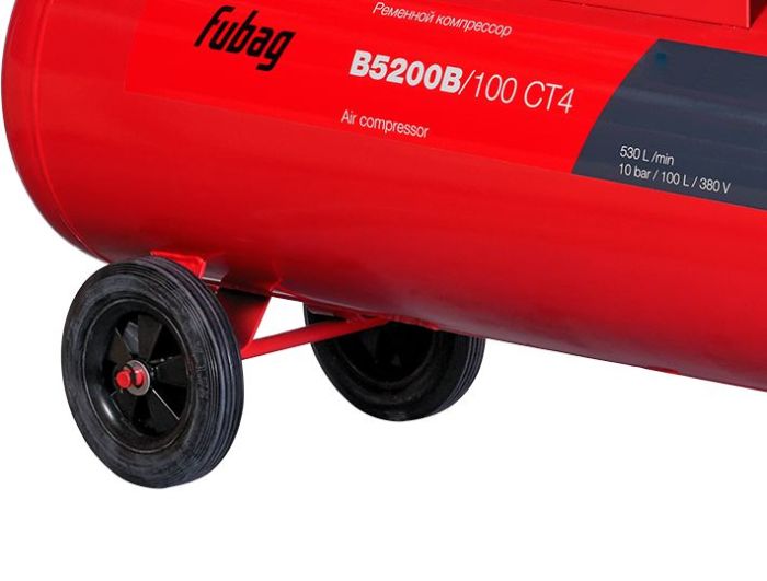 Поршневой компрессор FUBAG B5200B/100 CT4, ременной привод, масляный, 530 л/мин, 380В
