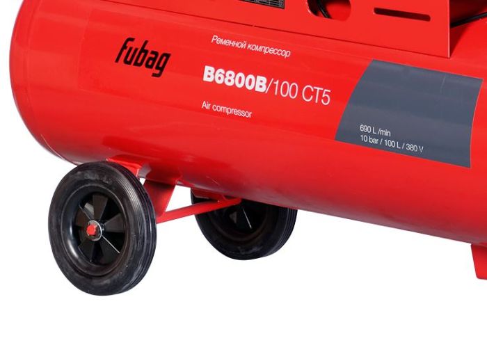 Поршневой компрессор FUBAG B6800B/100 CT5, ременной привод, масляный, 690 л/мин, 380В