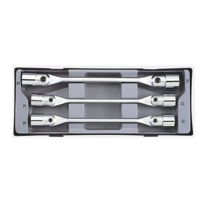 Набор торцевых, шарнирных ключей Force T5033, 20х22мм, 21х23мм, 24х27мм. 3пр.