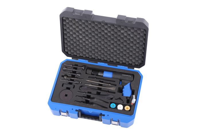 Пневмозубило NORDBERG NP5070K1, 2200уд/мин, комплектом насадок и быстросъемным держателем, 20пр.