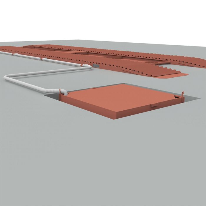 Эстакада металлическая ЭкоПром «Каскад» Комфорт, разборная, 10м, красная