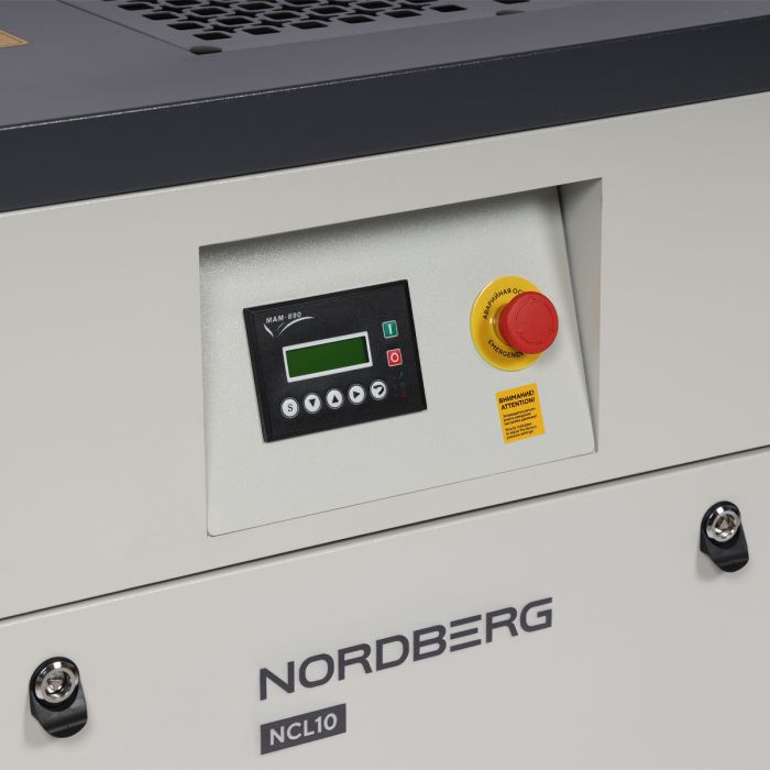 Винтовой компрессор Nordberg NCL10, прямой привод, 10 бар, IP55, 1000л/мин, 7,5кВт