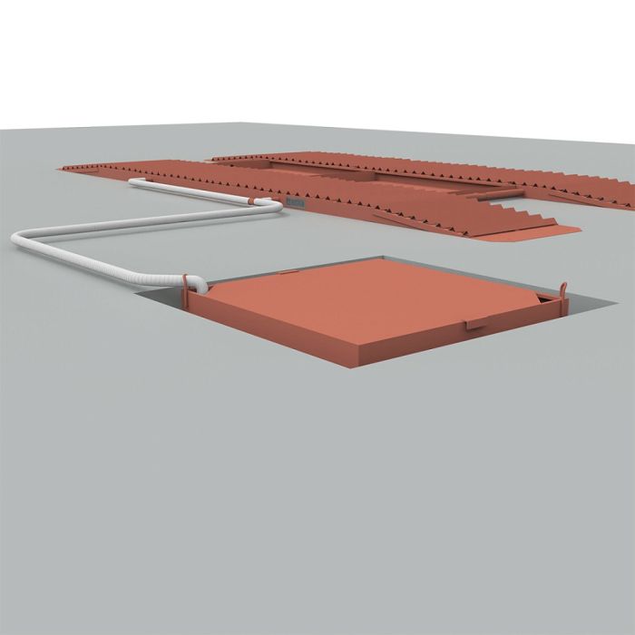 Эстакада металлическая ЭкоПром «Каскад» Комфорт, разборная, 6м, красная