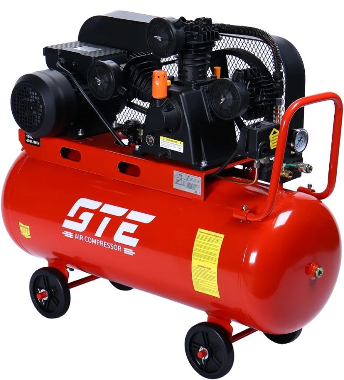 Поршневой компрессор GTE GTE-MR4100400B, ременной, 400л/мин, 100л, 220В