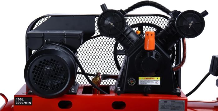 Поршневой компрессор GTE GTE-MR4100300B, ременной, 300л/мин, 100л, 220В