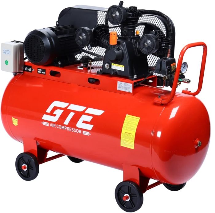 Поршневой компрессор GTE GTE-MR4200400A, ременной, 400л/мин, 200л, 380В