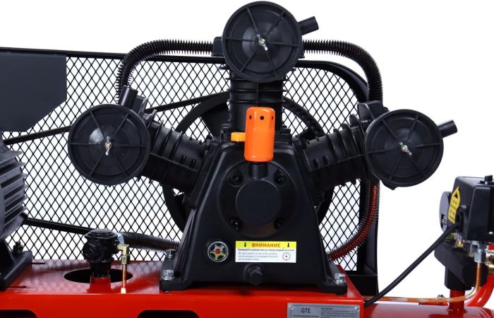 Поршневой компрессор GTE GTE-MR4100400A, ременной, 400л/мин, 100л, 380В