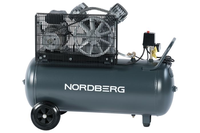 Поршневой компрессор NORDBERG NCP100/420, ременной привод, масляный, 420 л/мин, 380В