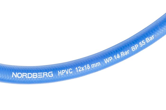 Шланг воздушный гибридный Nordberg H1218HPVC, ПВХ 12х18 мм, 1м