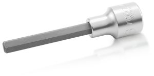 Головка торцевая с шестигранной вставкой HEX 1/2" 8 мм L=100 мм TOPTUL BCEA1608