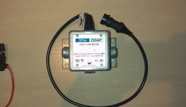 Счетчик дизельного топлива DFM 220AP, электронный, с импульсным выходом, расходомер топлива, 3,6 л/мин