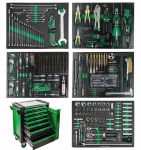 Тележка инструментальная ROCKFORCE RF-55311, закрытая, 7 ящиков, с инструментом 274пр.