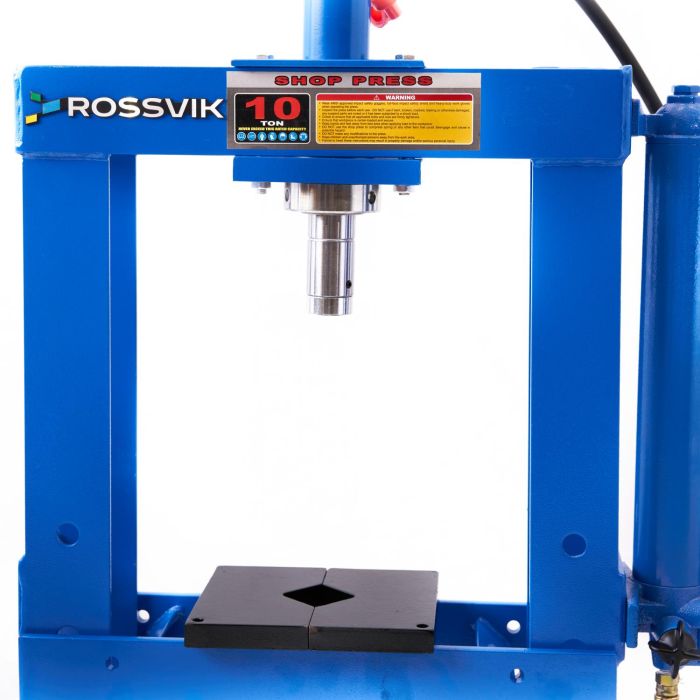 Пресс гидравлический ручной 10 тонн Rossvik HJ0802, настольный, гаражный