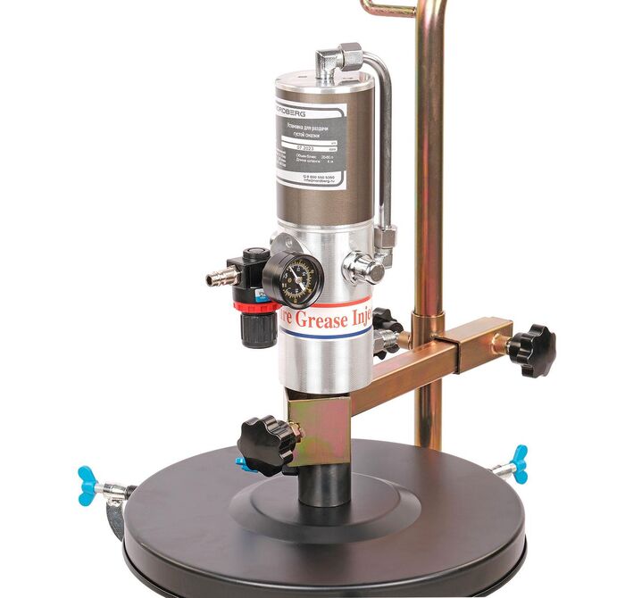 Нагнетатель смазки Nordberg NO5030, пневматический, для подачи смазки из бочек на 60 литров