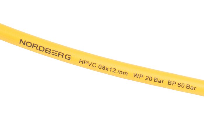 Шланг для раздачи сжатого воздуха NORDBERG HR0815HPVC, 8х12мм, на катушке, 15м