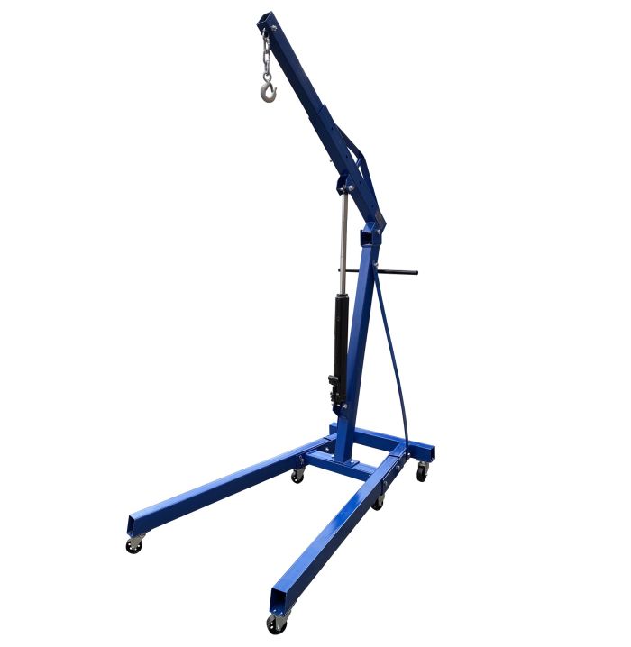 Кран гидравлический складной 2т ASRT AS-2002, передвижной, гаражный