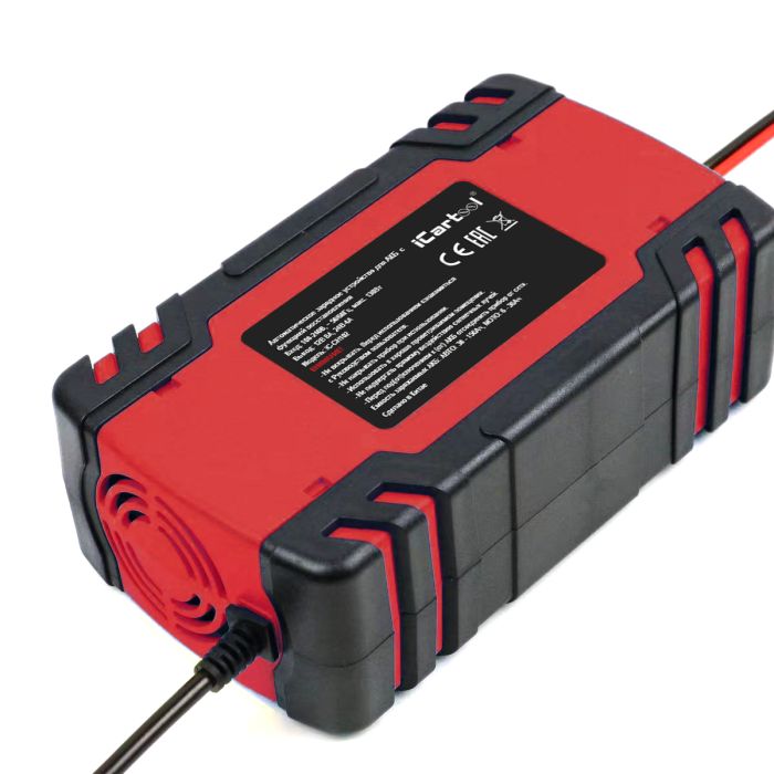Импульсное зарядное устройство iCartool IC-CH102, 12/24В, с функцией восстановления