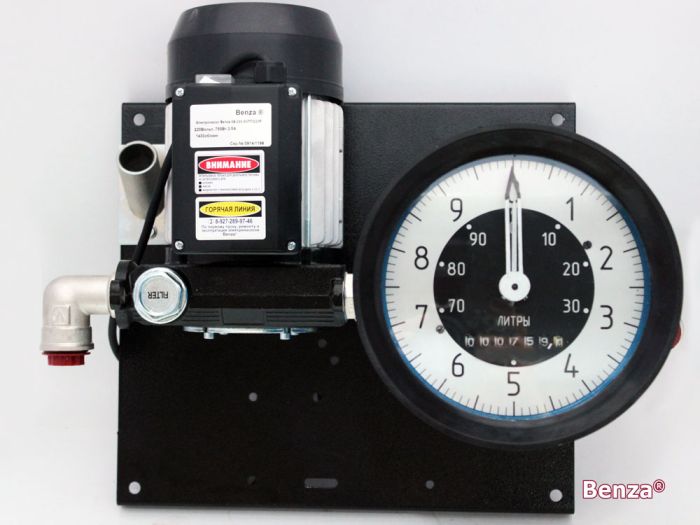 Мобильная топливораздаточная колонка Benza 24-12-57ППО25ФР, 57 л/мин 12В для перекачки дизельного топлива