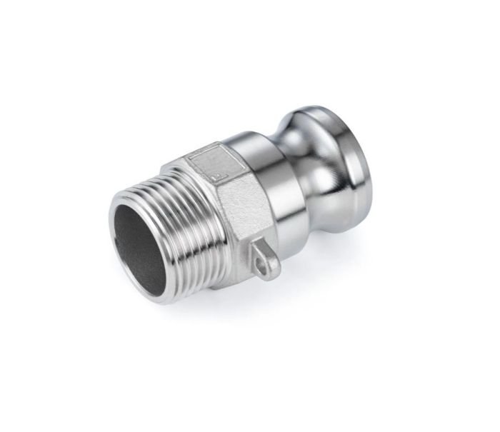 Камлок нержавеющий тип F ниппель, наруж. резьба BSP 1 1/2", AISI304