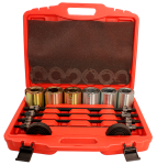 Набор для монтажа подшипников и сайлентблоков Ae&T TA-D1117, универсальный, 26 предметов Набор для монтажа подшипников и сайлентблоков Ae&T TA-D1117, универсальный, 26 предметов