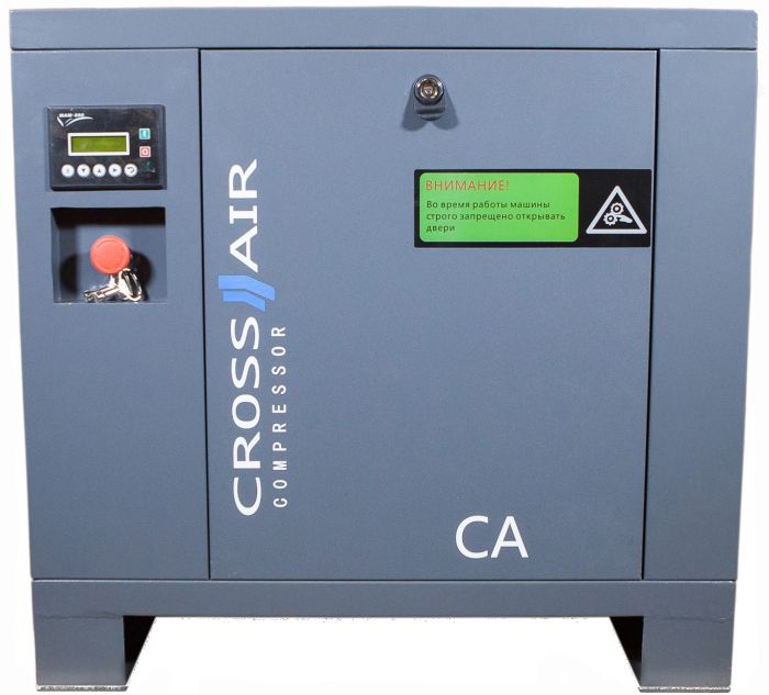 Винтовой компрессор CrossAir CA7.5-10RA-500 ременной привод, 10 бар, 500 л, IP55, 1000 л/мин