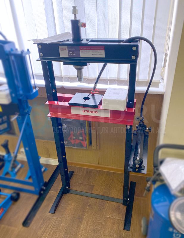 Пресс гидравлический ручной 12 тонн STANKO SP1201, напольный, гаражный