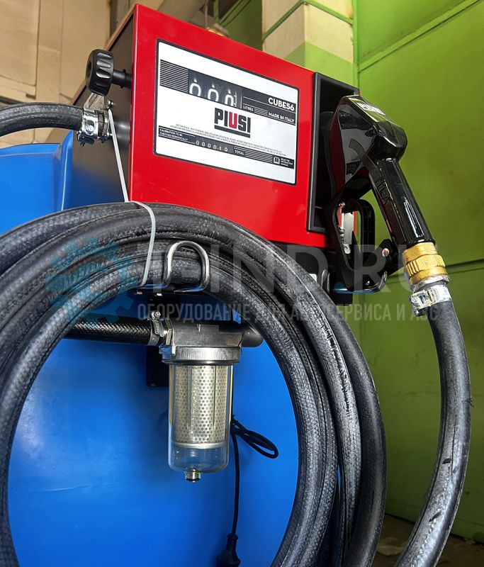 Мини АЗС для дизельного топлива T-ind 1603-12, 1000 л, 12 В