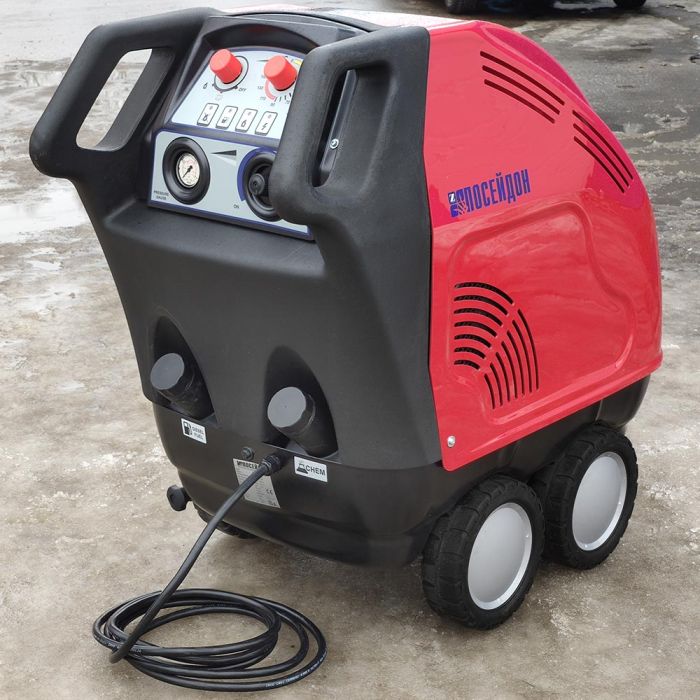 Аппарат мойка высокого давления ПОСЕЙДОН  E7-250-15-Th-F-Cover-Gun, на тележке