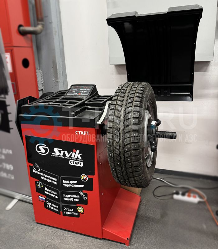 Балансировочный станок Сивик СТАРТ СБМК-60 Э, легковой, полуавтоматический, 220В