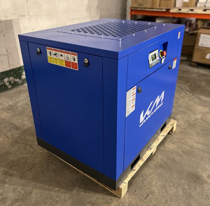 Винтовой компрессор KraftMachine КМ7,5-8рВ (KMV00708RC55JH1), ременной привод, 8 бар, IP55, 1200л/мин
