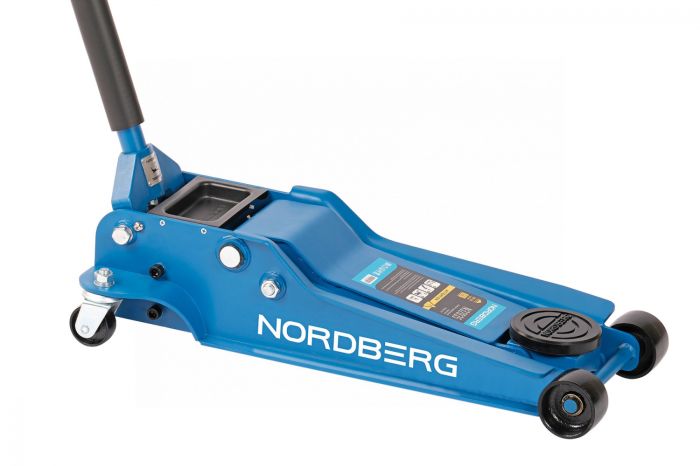 Домкрат подкатной гидравлический 4 тонны Nordberg N32035, низкопрофильный