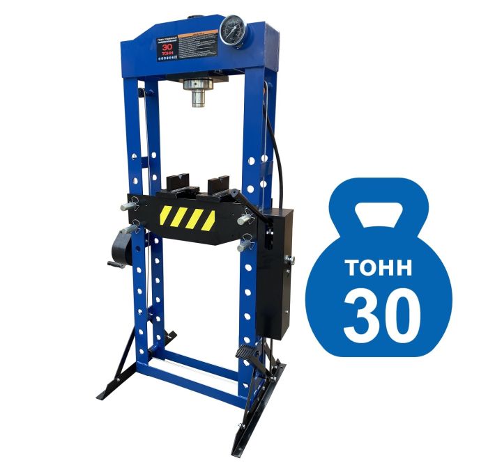 Пресс гидравлический 30 тонн Техносоюз TS0500BF-30, ручной/ножной, напольный, гаражный