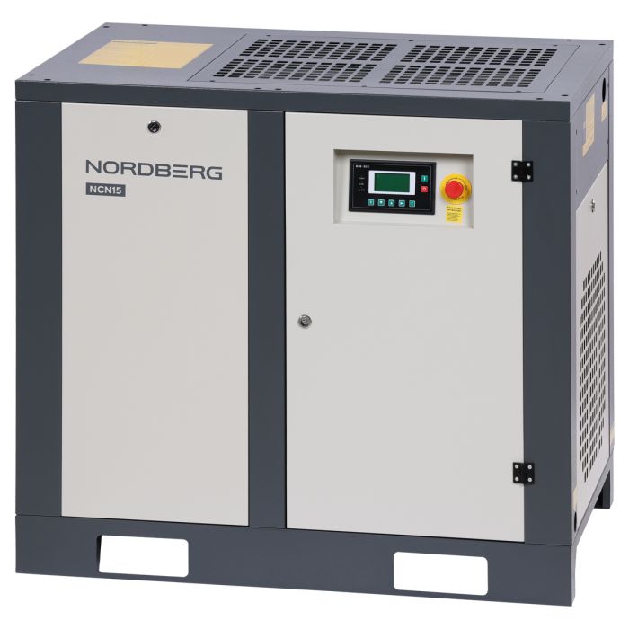Винтовой компрессор Nordberg NCN15, прямой привод, 10 бар, IP55, 1300л/мин, 11кВт