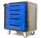 Тележка инструментальная Garopt Low-cost GT5.BLUE закрытая, 5 ящиков