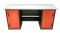 Верстак слесарный Garopt No boxes GT1800DD.red, 2 тумбы, 4 полки
