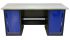 Верстак слесарный Garopt No boxes GT1800DD.blue, 2 тумбы, 4 полки