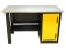 Верстак слесарный Garopt No boxes GT1400STD.yell, однотумбовый, 2 полки