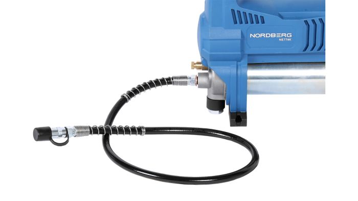 Шприц аккумуляторный для густой смазки Nordberg NE774K, 420 мл